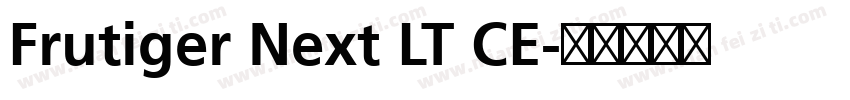 Frutiger Next LT CE字体转换